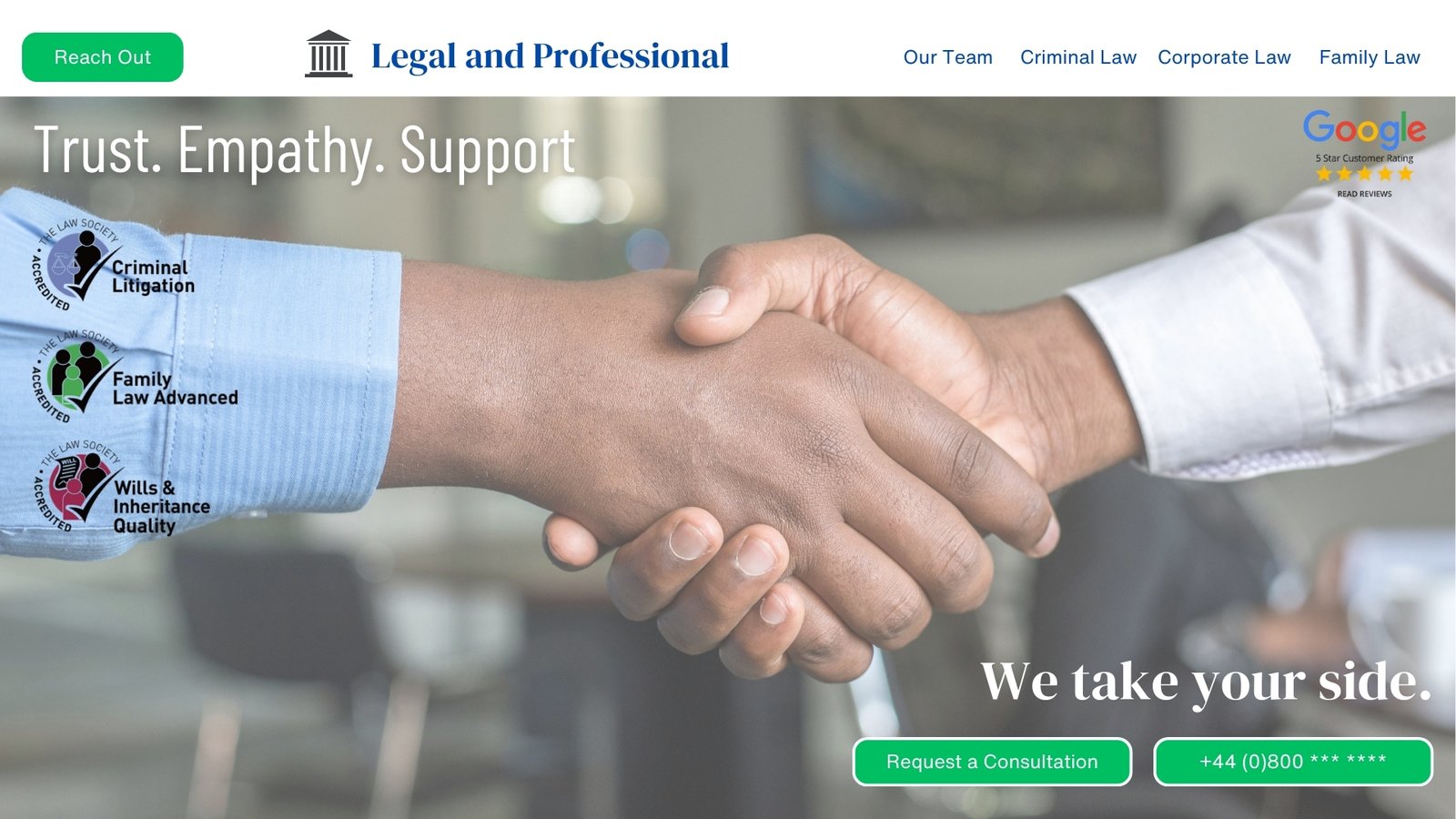 Legal Website Concept